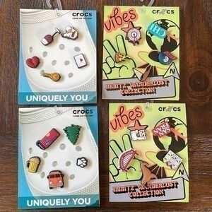 Brand new on card 4 packs of jibbitz by croc.